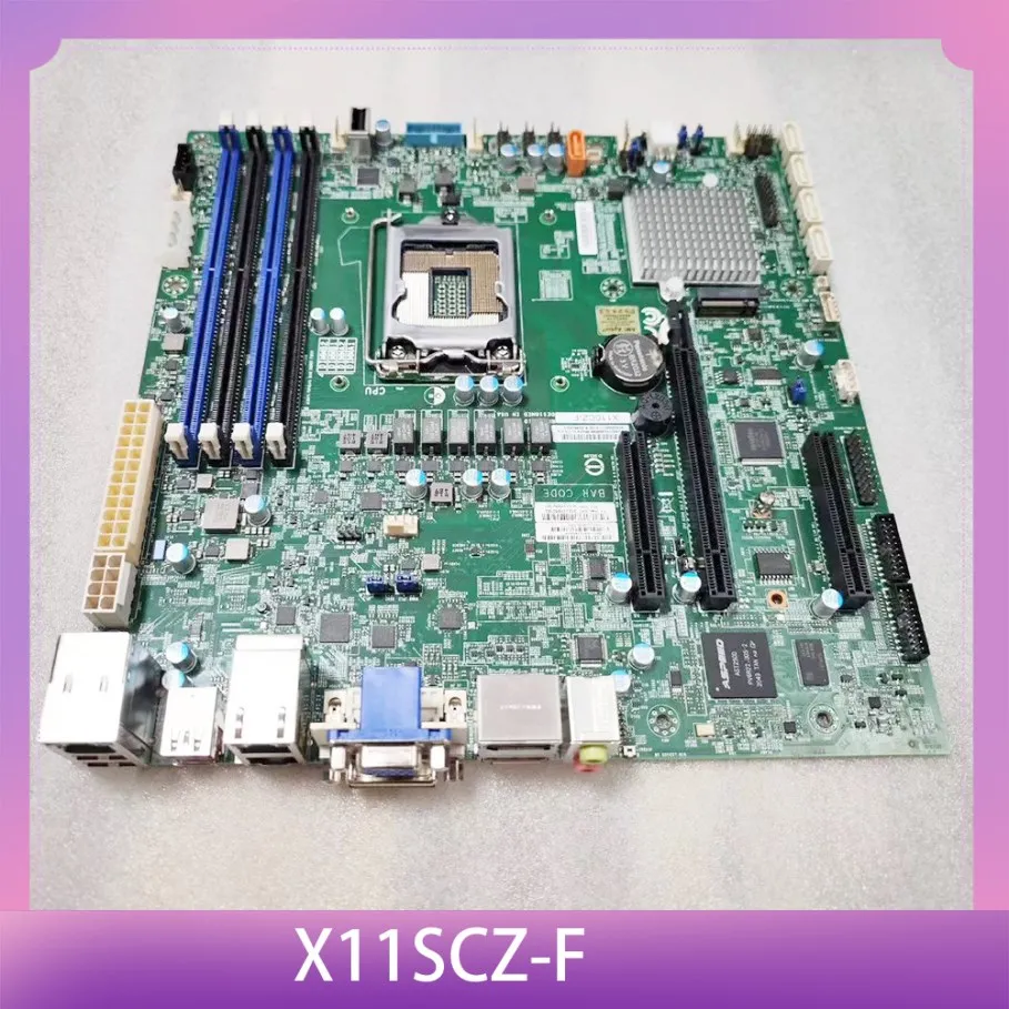 

LGA-1151 DDR4 PCI-E3.0 Core i3/i5/i7/i9 Xeon E-2100/E-2200 серии для материнской платы Supermicro X11SCZ-F