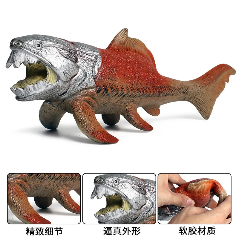 Children Marine Organism Dungeon Fish Simulation Animal Soft Rubber Dungeon Fish Model Ornament