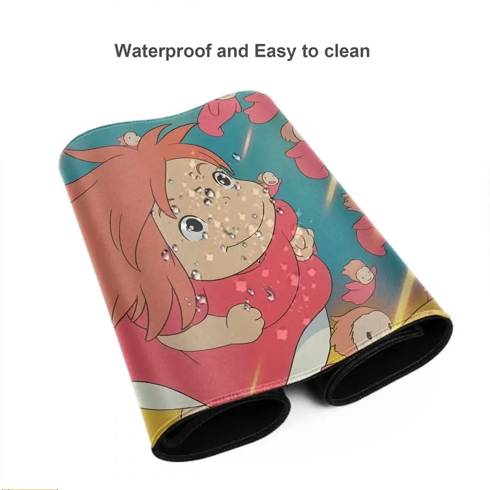 Аниме Коврик для мыши Коврик для мыши Настольный коврик с ковриком Игровые аксессуары Prime Gaming XXL Коврик для клавиатуры P-Ponyo On The Cliff-f