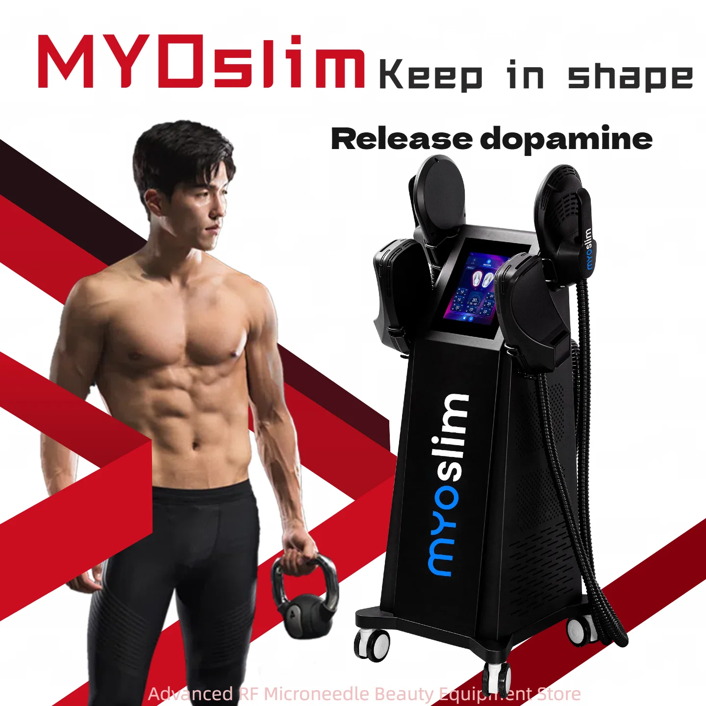

Professional Myoslim NEO 6500W RF Machine Hi-EMT Body Sculpting Fat Burning EMS Slimming Beauty Equipment