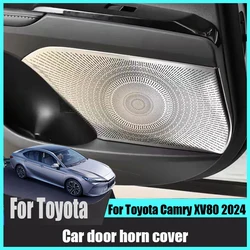 For Toyota Camry XV80 2024 interior modification Stainless steel door horn cover Rear door horn cover Dust protective cover