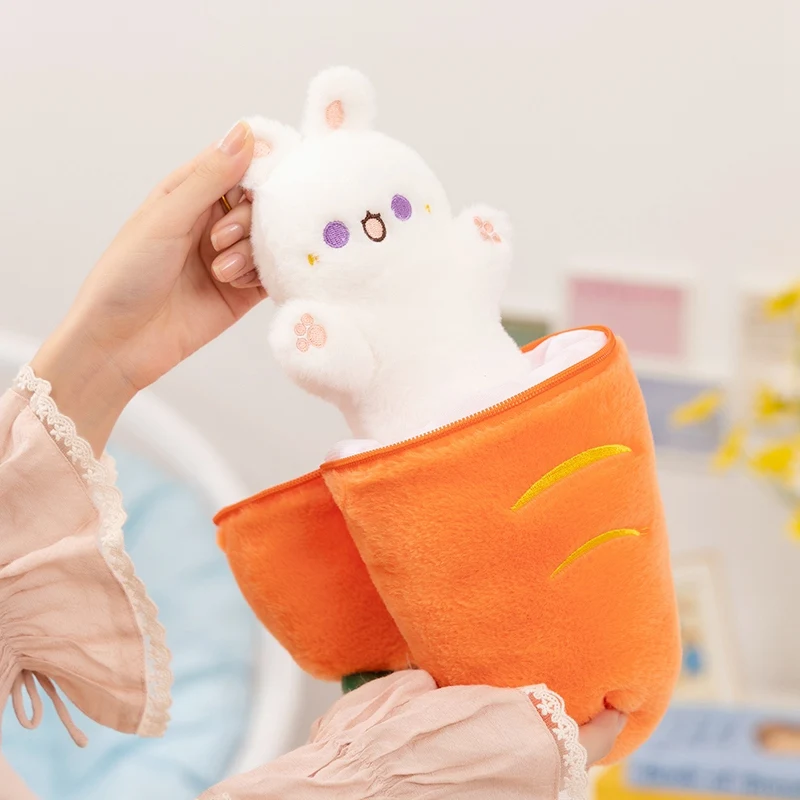 30 cm schattig wortel konijn knuffel set zacht knuffeldier konijn voor kinderen verjaardag kerstcadeau