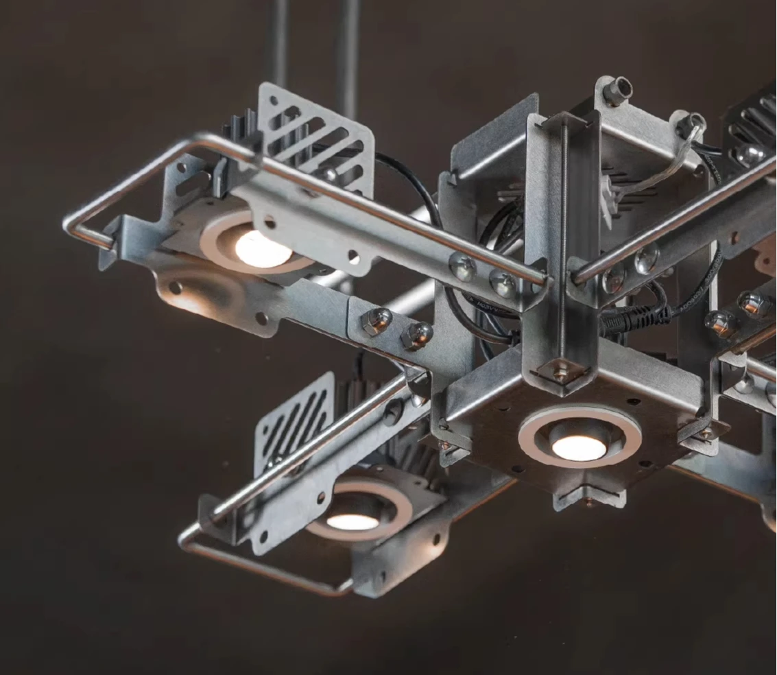 Space station chandelier industrial wind living room dining room coffee shop chandelier dining table chandelier