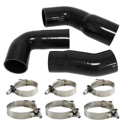 Silicone Intercooler Turbo Pipe Hose W/ T-Clamps Kit Fits For BMW E60 E61 530d 525d