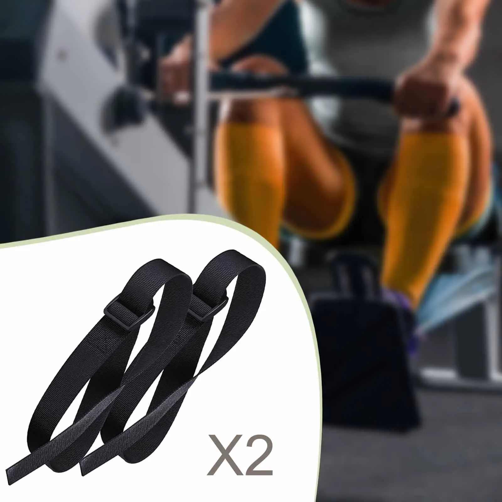 Nylon Adjustable Fix Band Tape Rowing Machine Feet Straps Accessory for Rowing Machine Parts and Home Gym Use