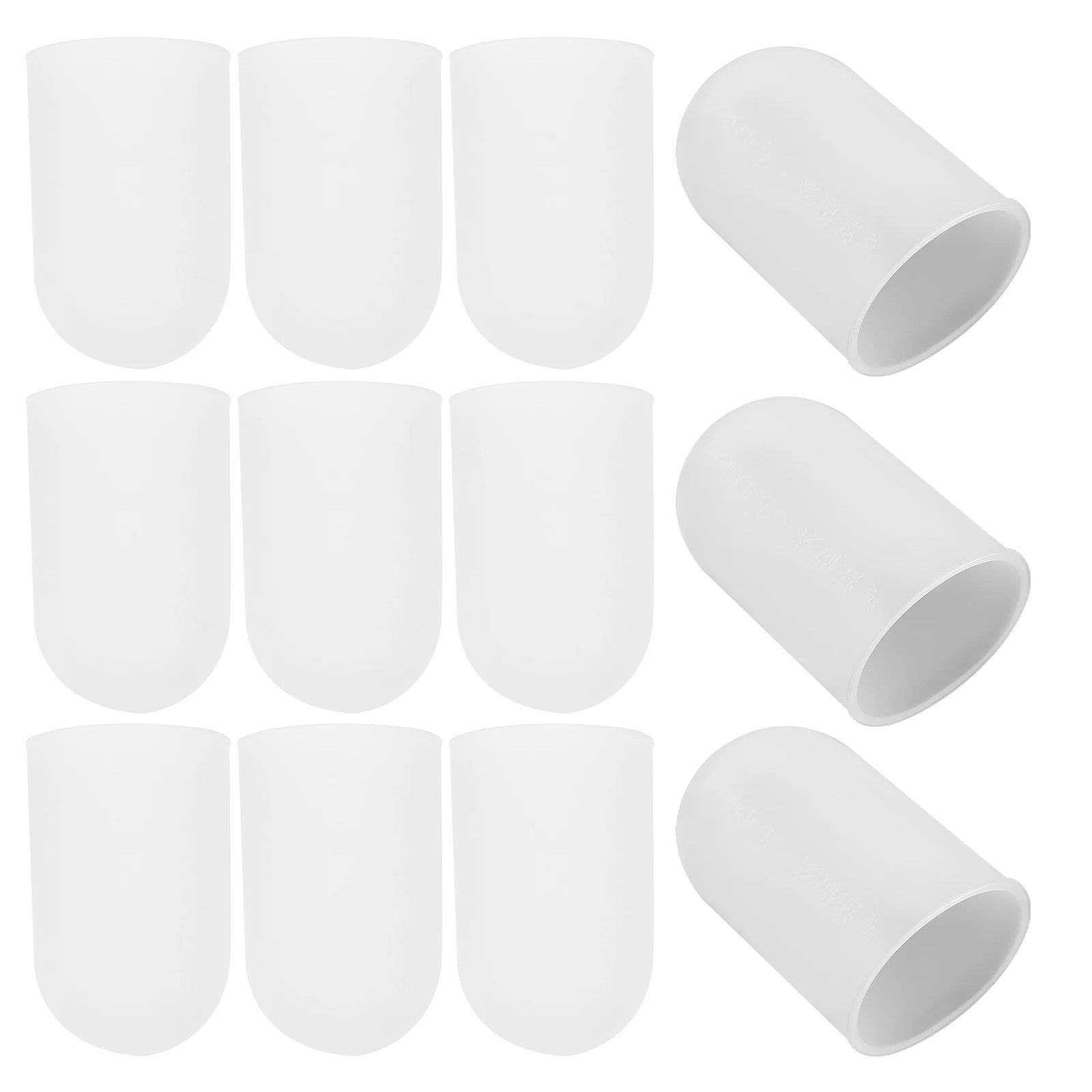 20 قطعة حماة مقاومة للحرارة عدم الانزلاق المضادة للحرق أكمام الاصبع لورشة المطبخ حماية إصبع يغطي نصائح النقاط #4