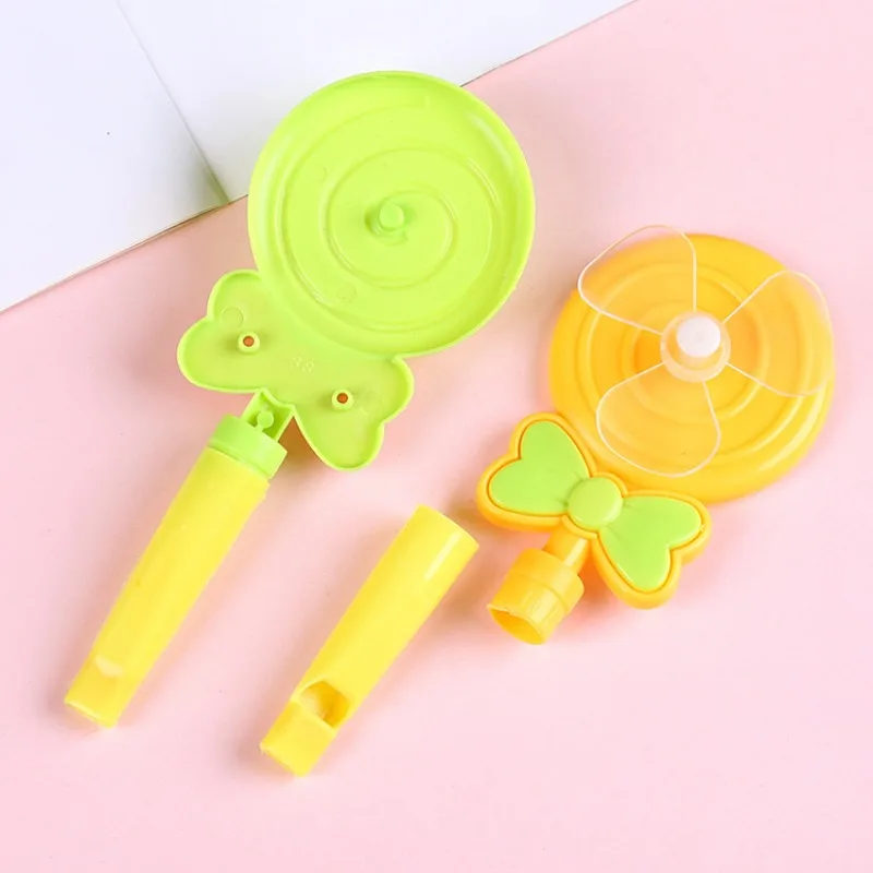 Candy Color Lollipop Windmill Whistle Noise Maker Toys for Kids Birthday Party Favors Pinata Stuffing Kindergarten School Gift