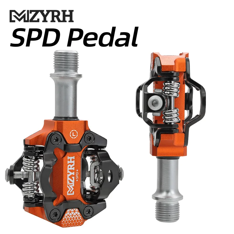 MZYRH Self-locking Bike Pedal Aluminum Sealed Bearings Road Bmx Mtb SPD Pedals Non-Slip Waterproof Bicycle Pedals