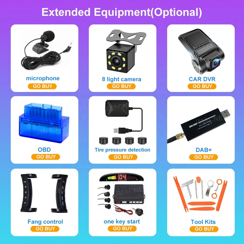 STLFJmance 13 بوصة عالمية 2000*1200 تعمل باللمس راديو السيارة Bt5.0 4G Dsp Rds أندرويد السيارات Carplay 2 Din نظام الملاحة لتحديد المواقع
