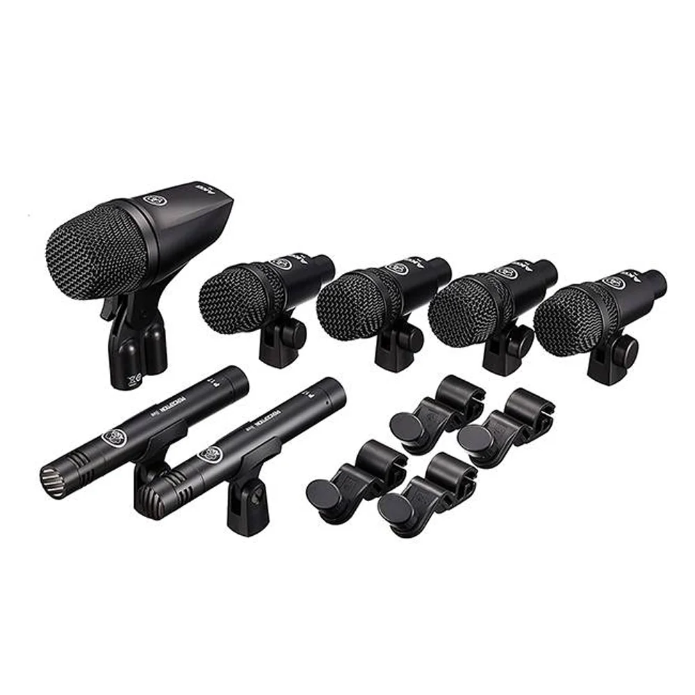 AKG Session I Seven-Piece Drum Microphone Set Stage Performance Instrument Condenser Professional Dynamic Mic Recording for Band