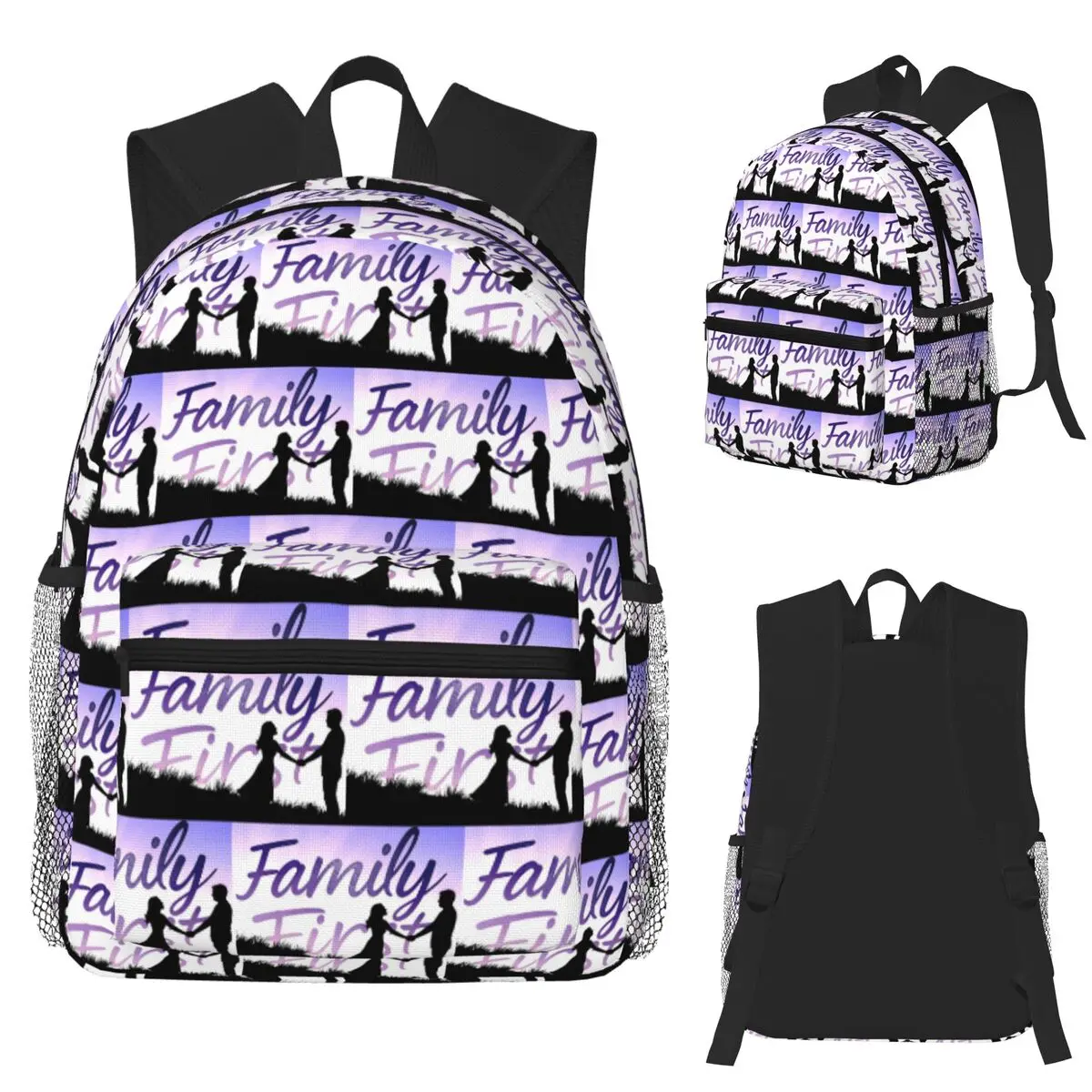

Family Student Backpack School Bag Hiking Travel Daypack for Boys Girls Fashion Bookbag Shoulder Bags