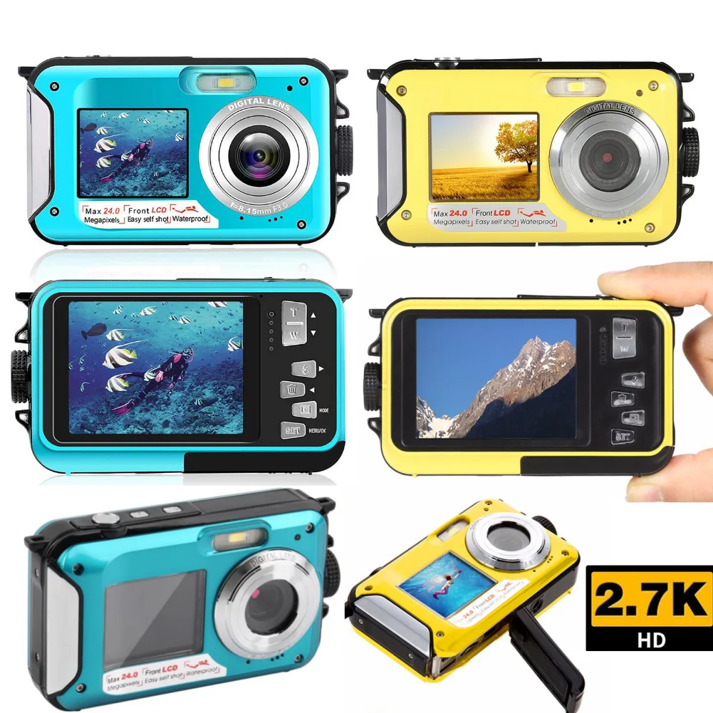 

56MP 4K/48MP 2.7K /24MP 1080HD Dual Screen Camera Waterproof High-Definition Digital Camera DV Recording Present Camera