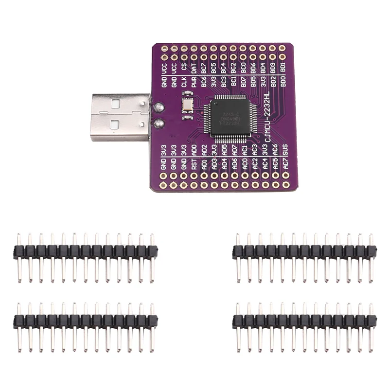 

A33T-MCU-2232 FT2232HL USB TURN UART SPI I2C JTAG RS232 Модуль FT2232 CJMCU-2232HL Плата USB-UART Двухканальная RS-232