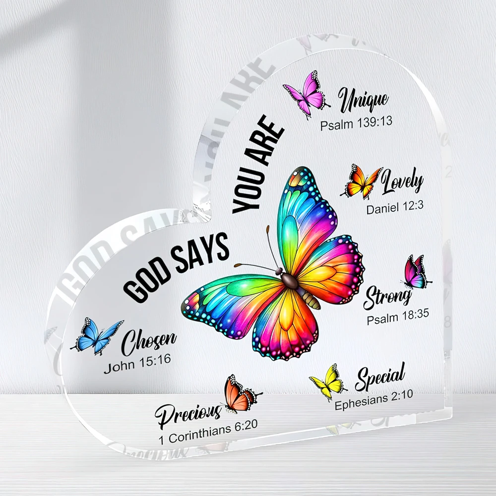 Christian Gifts for Women Birthday, Butterfly Decorations Inspirational Gifts for Best Friends Mom Sister Coworker Lady,