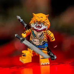 New Black Myth WuKong Huangfengling Tiger Pioneer Block Man Children's DIY Educational Toys Models Gifts for Kids