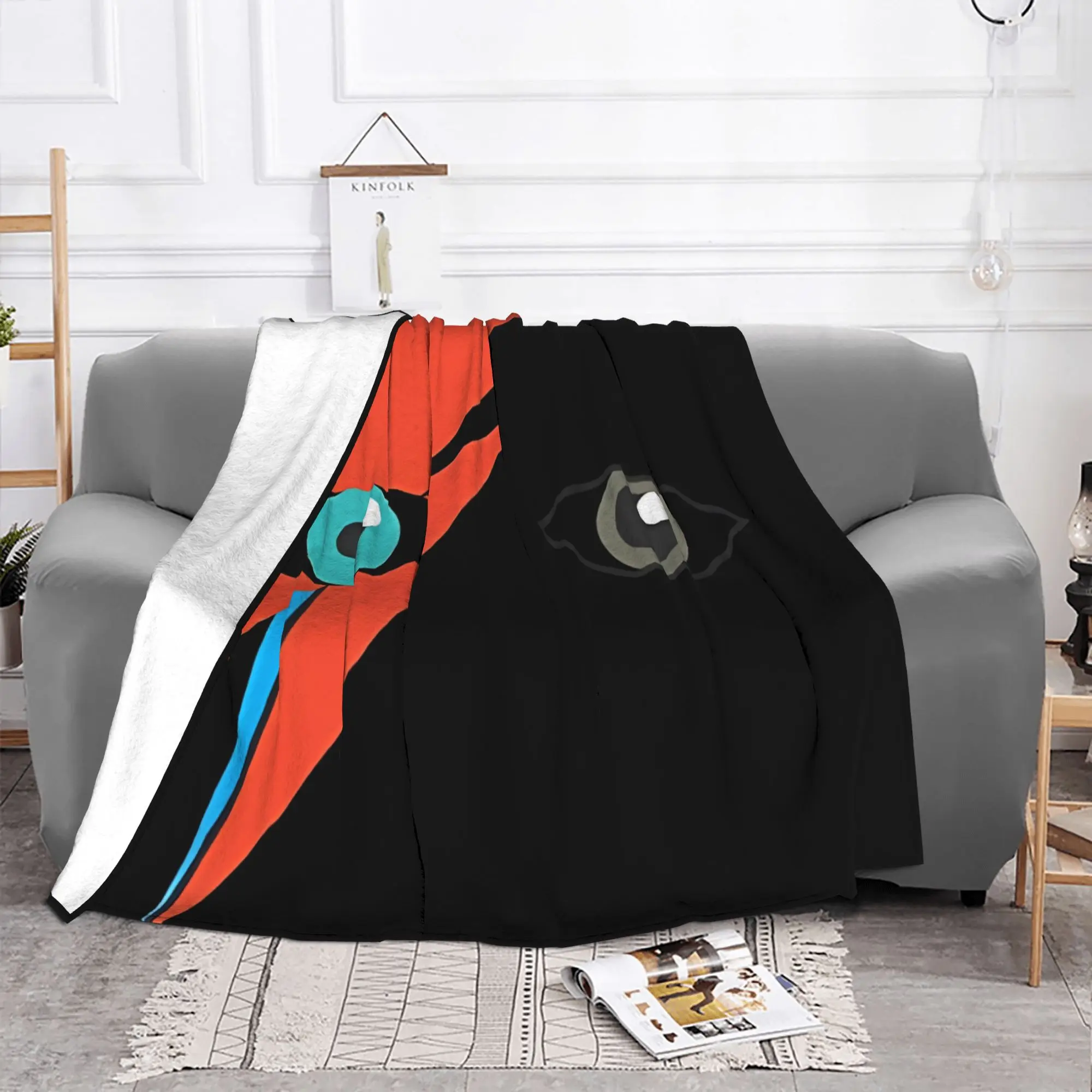 1PC home Cutecore Classic David Cool Bowie Blanket Super Cosy Plush Home Living Room Sofa halloween