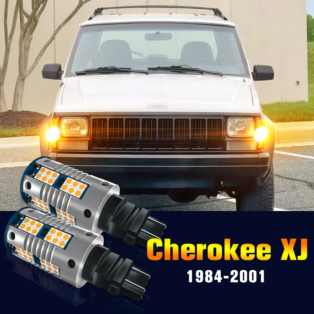 

2pcs LED Turn Signal Light Bulb Turning Lamp For Jeep Cherokee XJ 1984-2001 1993 1994 1995 1996 1997 1998 1999 2000 Accessories