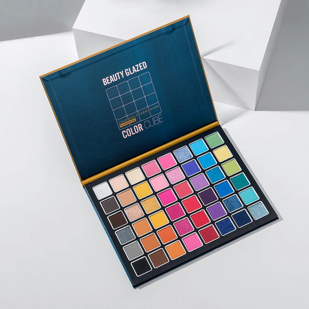 แผ่นอายแชโดว์สําหรับแต่งหน้าบนเวที ยุโรปและอเมริกา ตื่นเต้น 48 สี