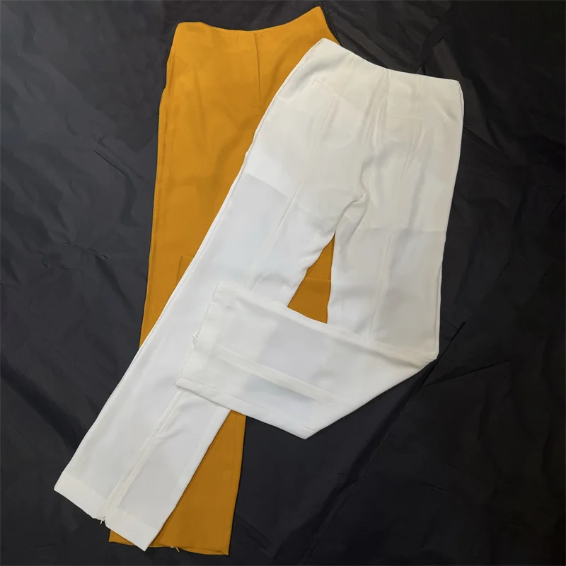 Women's pants New high waisted slim fit straight leg pants for spring 2026 casual women's suit pants pencil pants y2k trousers