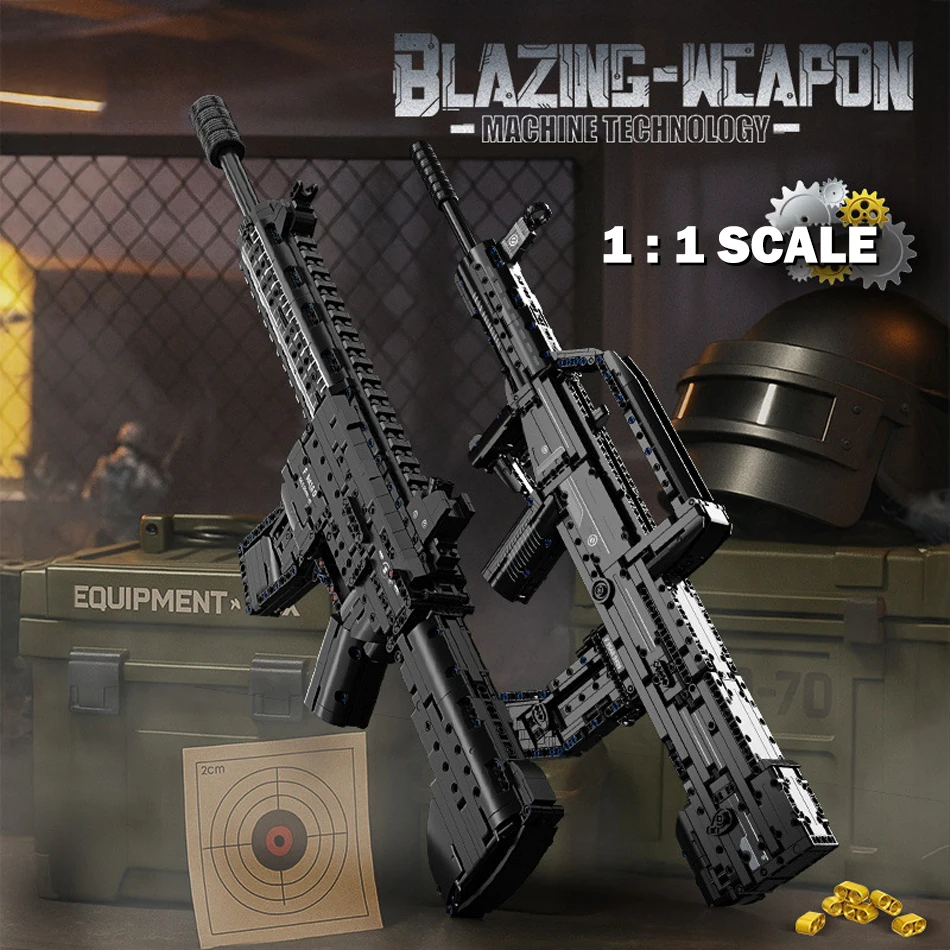 

Tactical Rifle Building Kit, MOC Military Model for Adult Collectors, DIY Assembly Puzzle Gift Idea