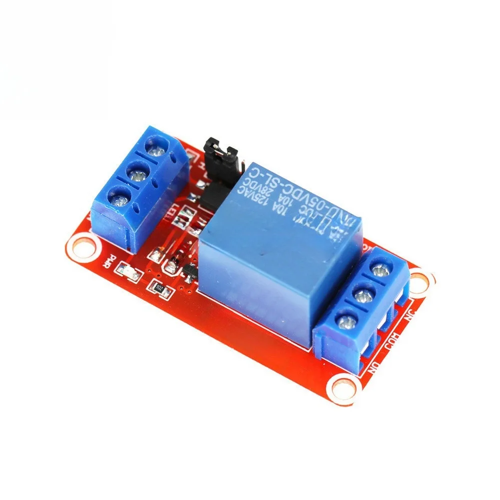 1-Channel Relay Module with Selectable 5V 12V 24V Input and Optocoupler Isolation for Multi Platform Compatibility