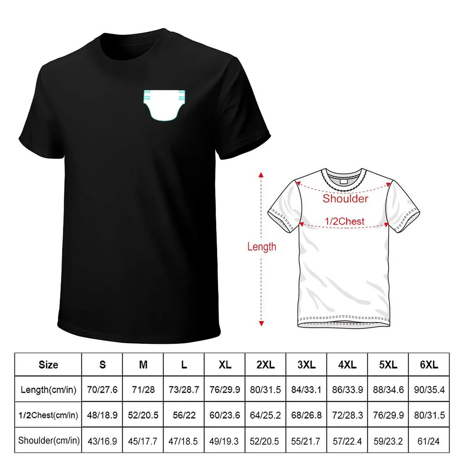 Diaper Logo T-Shirt Big and Tall Gym T-Shirt
