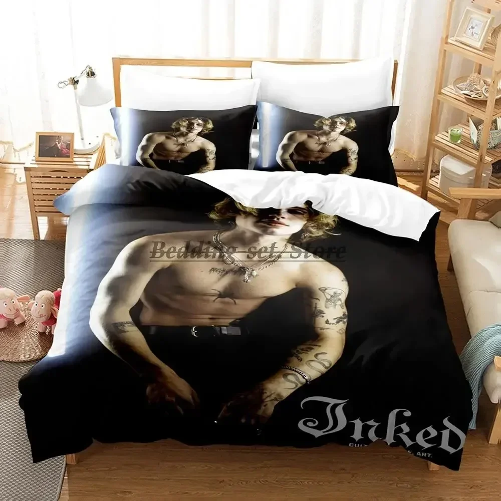 

New Vinnie hacker Merch Bedding Set Single Twin Full Queen King Size Bed Set Aldult Kid Bedroom Duvetcover Sets 3D Bed Sheet Set