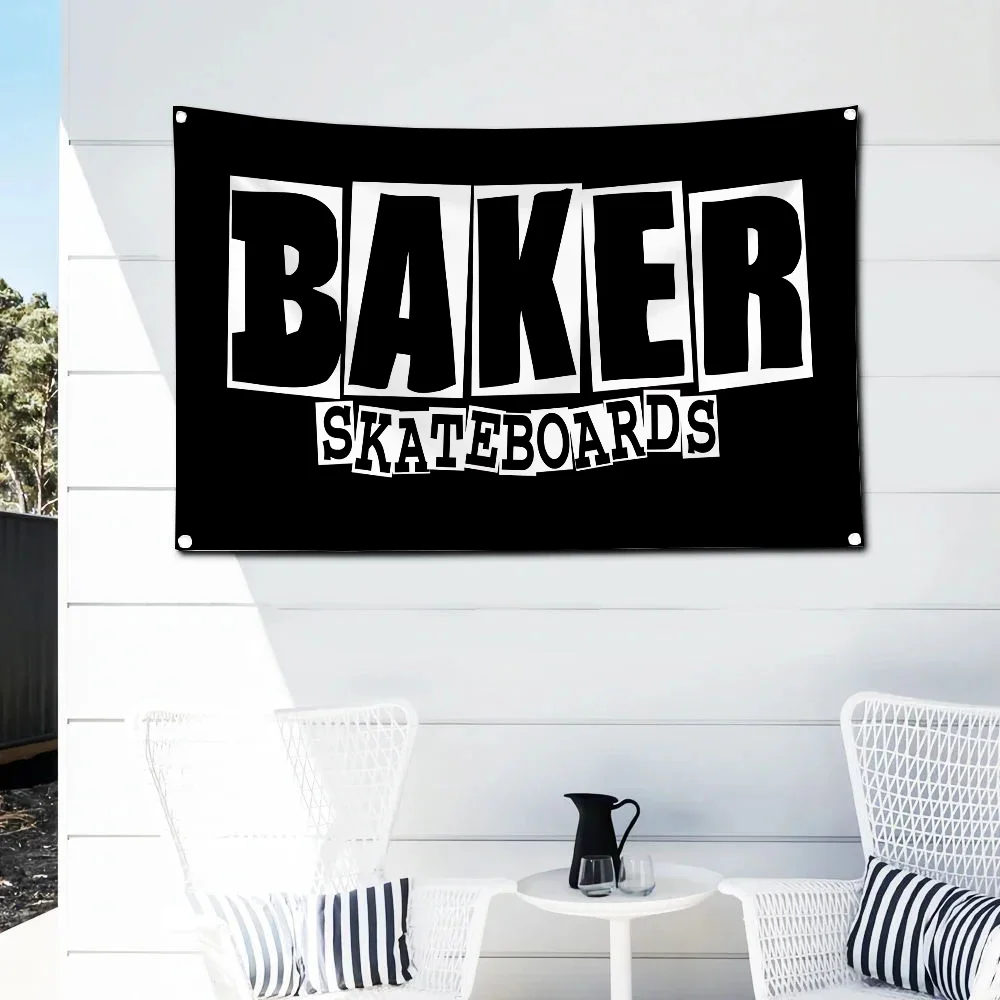 الخبازين سكيتبورد ركلة دفع ديكور خارجي غرفة الجمالية الزخرفية أعلام ولافتات حديقة العلم المرآب الجدار الديكور مضحك #3