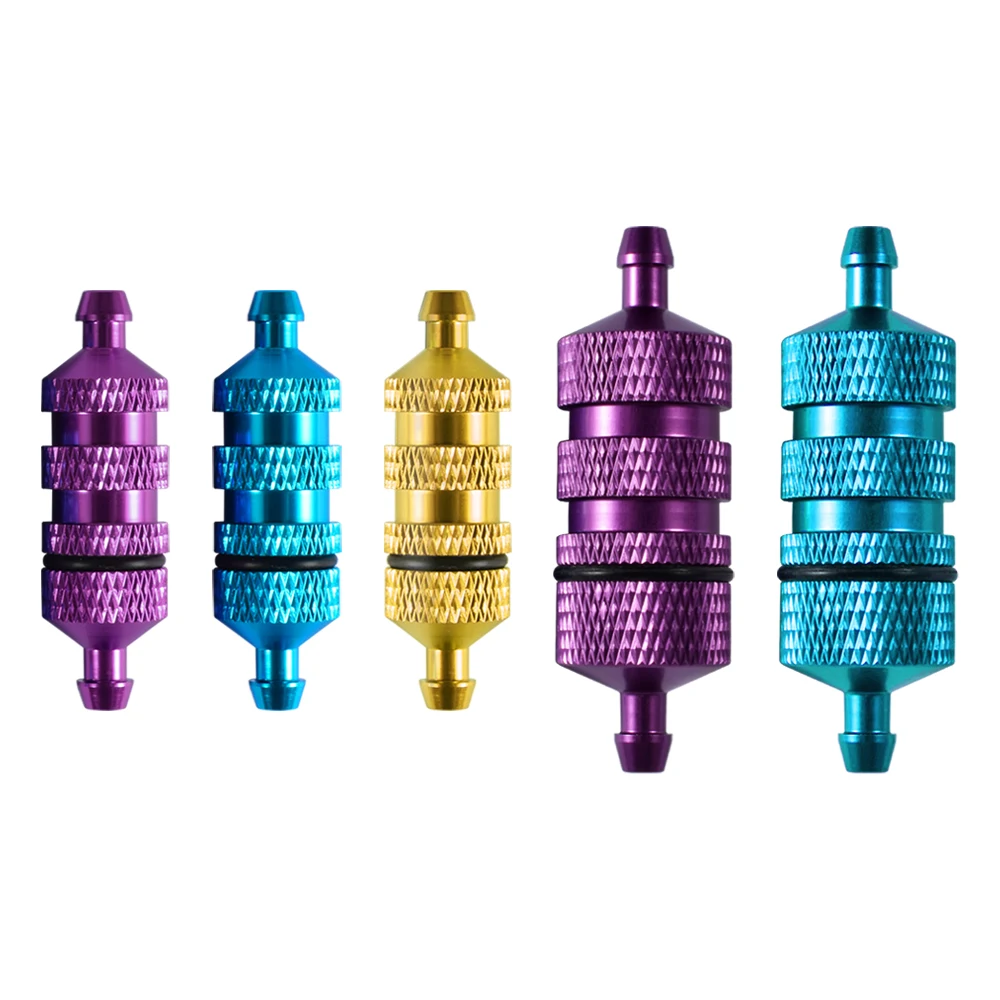9IMOD Fuel Filter 1/8 1/10 Oil Filter RC Aluminum RC Model Car Spare Parts 02156 80118 For HSP Hobo HPi Leihu Henglong Vehicle