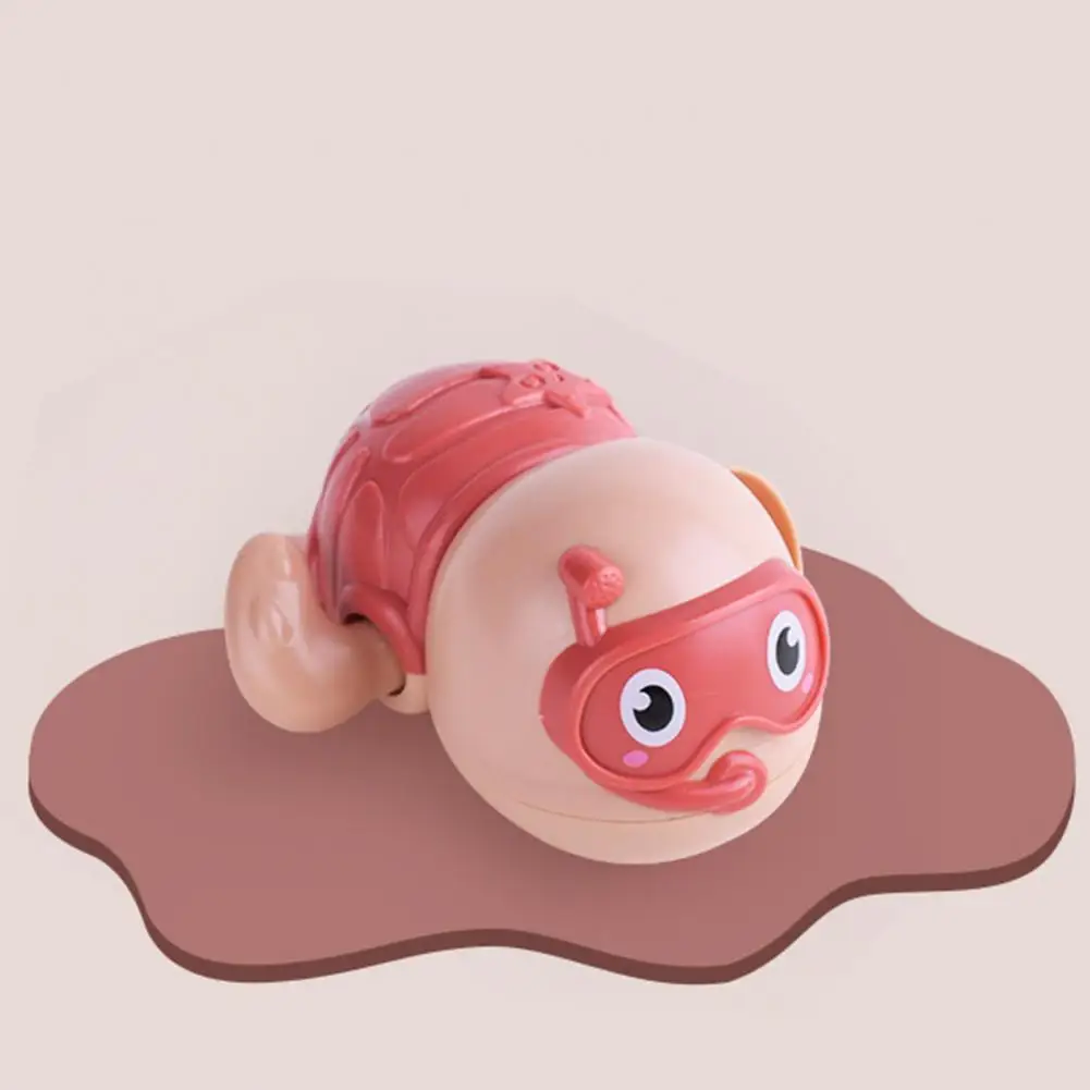 Giocattolo durevole a orologeria tartaruga riutilizzato adorabile tartaruga giocattolo ad acqua a carica superficie liscia giocattolo ad acqua accessori per piscina