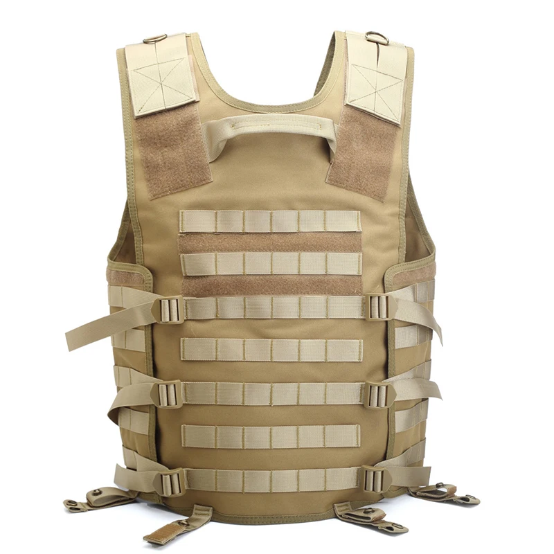 Ajustável Tático Militar Molle Vest, Exército Swat Utility Airsoft Vest, Colete de esportes ao ar livre, CS Fishing Hunting Security Gear