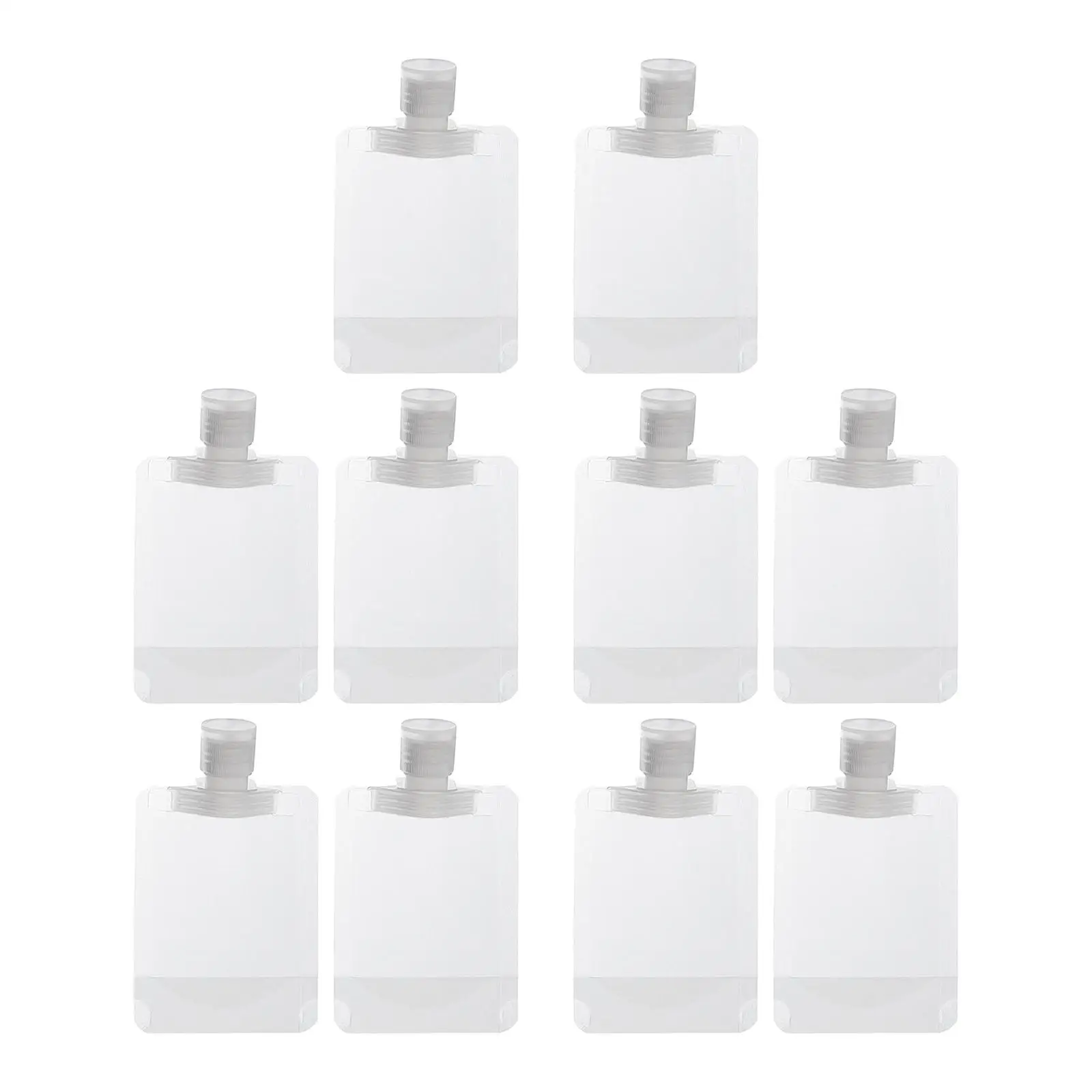 Empty Cosmetic Container Travel Refillable Squeeze Pouch Waterproof Toiletry Bag for Lotion Shower Gel