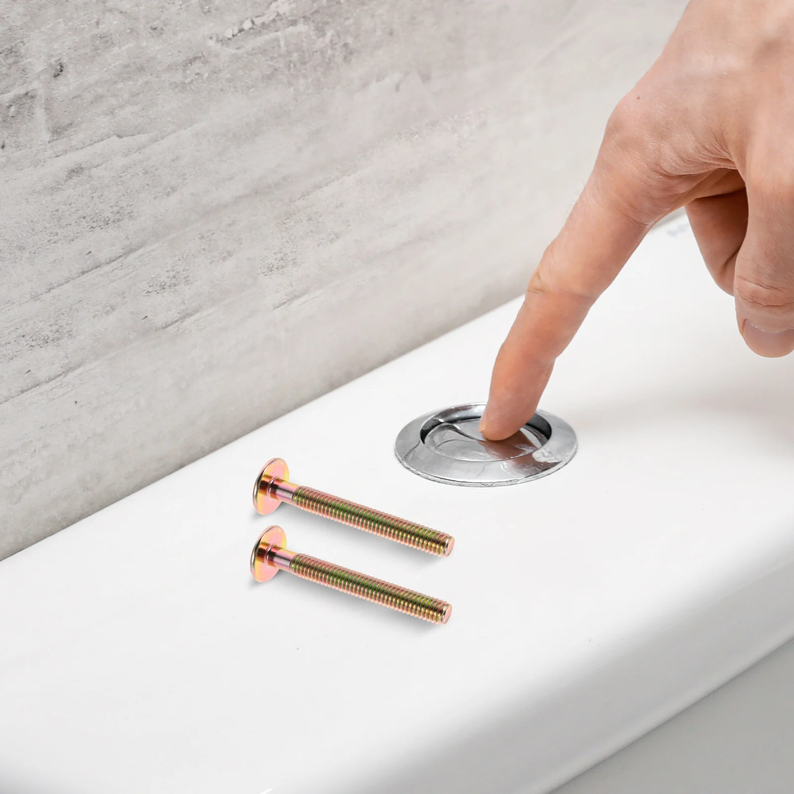 

4Pcs Toilet Seat Cover Bolts Replacement Strong Plastic Screws for Wobblefree Comfortable Use Toilet Seat Hinges Replacement