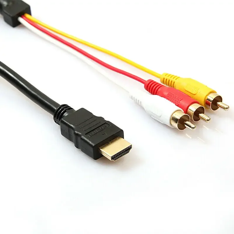 5Ft Video Audio Converter Component cavo adattatore AV HDTV utile compatibile con HDMI a RCA