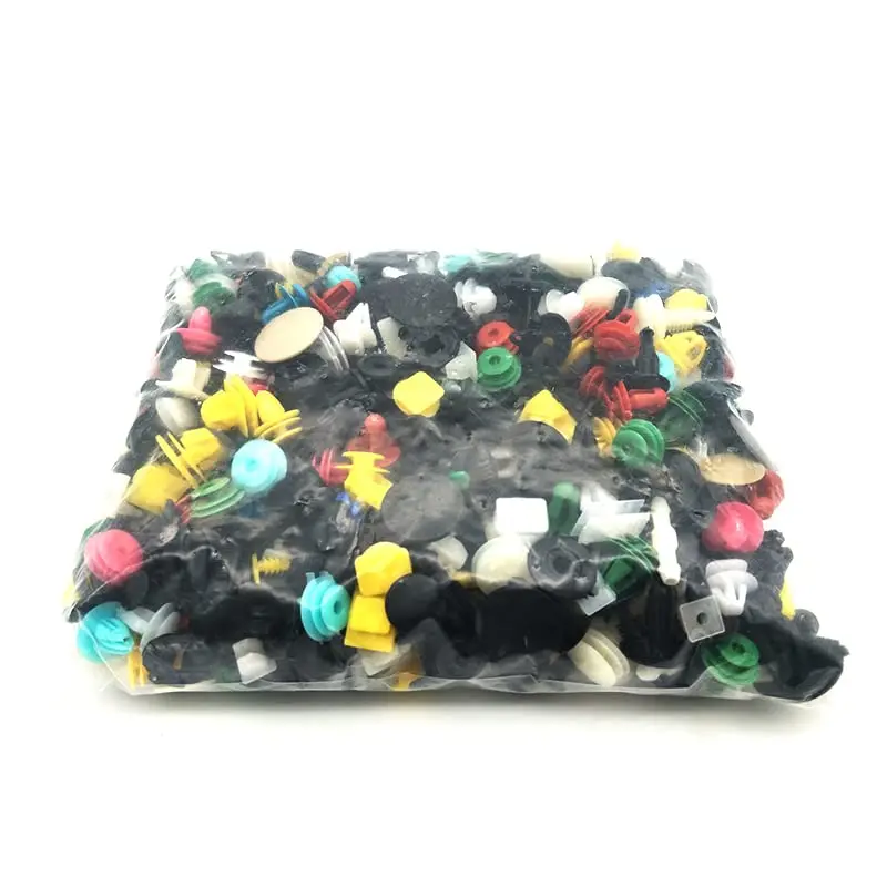 1000Pcs Mixed Plastic Fastener Car Door Panel Fender Bumper Push Rivet Clip Pins