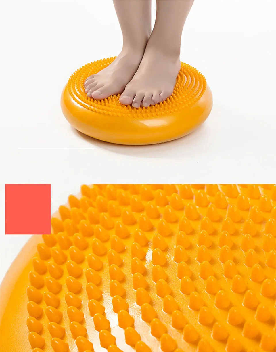 FX büyük boy PVC Yoga masaj minderi Mat dengeleme 34cm tekerlek Cushiest ped isyan kalınlaşma Yoga dengeleme dengesi