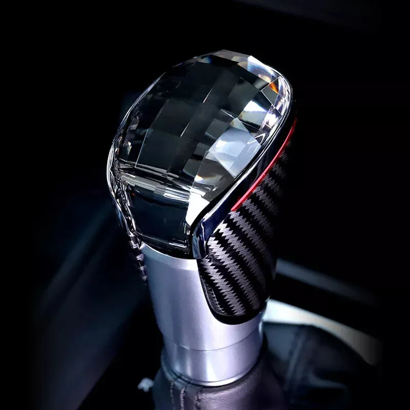

For Honda Civic CR-V Accord Inspire Crystal Gear Shift Knob Cover Head With LED Light RGB Ambient Protector Accessories Auto