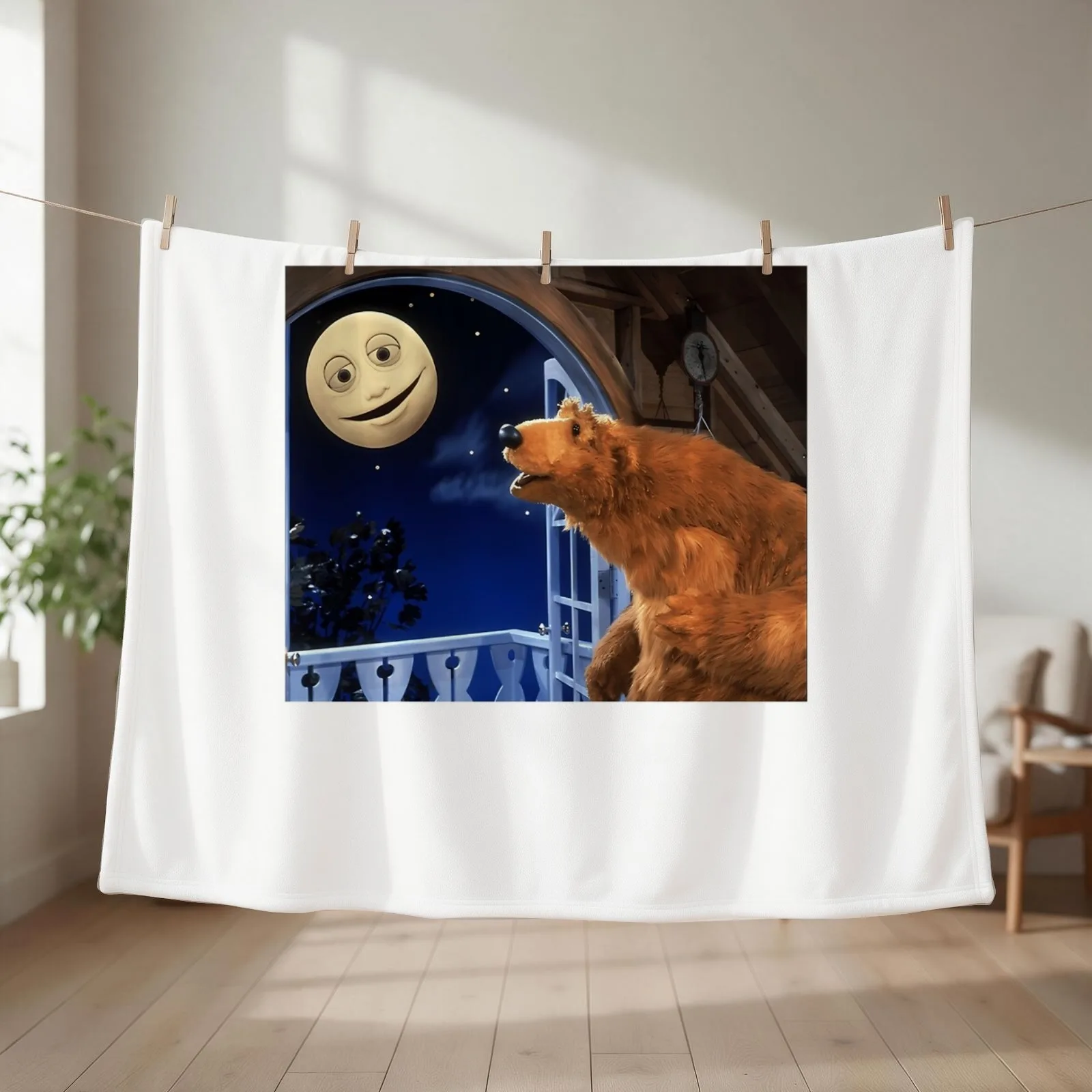Bear & Luna Throw Blanket couch cozy soft plush fuzzy picnic outdoor blanket