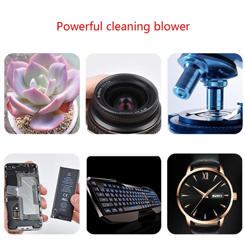 Mini Air Dust Blower Ball Pump Cleaner Circuit Clean Tool with Metal Nozzle for Cell Phone Tablet Camera Lens Keyboard