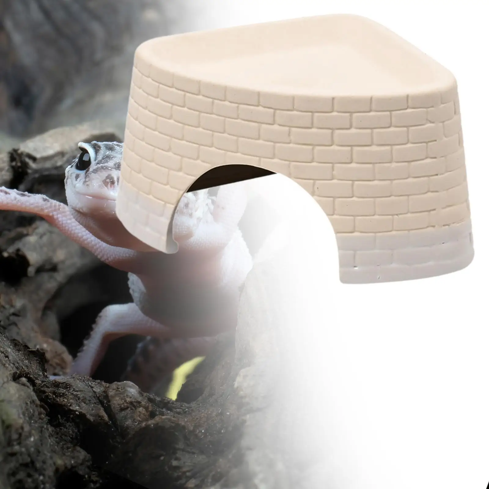 

Скрыватель для рептилий, пещера, керамический декоративный орнамент, реалистичные, прочные пейзажные аксессуары, среда обитания рептилий, укрытие для рептилий