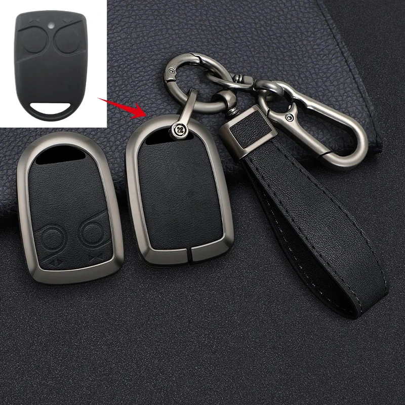 

Zinc Alloy Leather Car Remote Key Case Cover Holder Shell For DAF XF 105 106 CF euro XG IF Truck Keyless Keychain Accessories