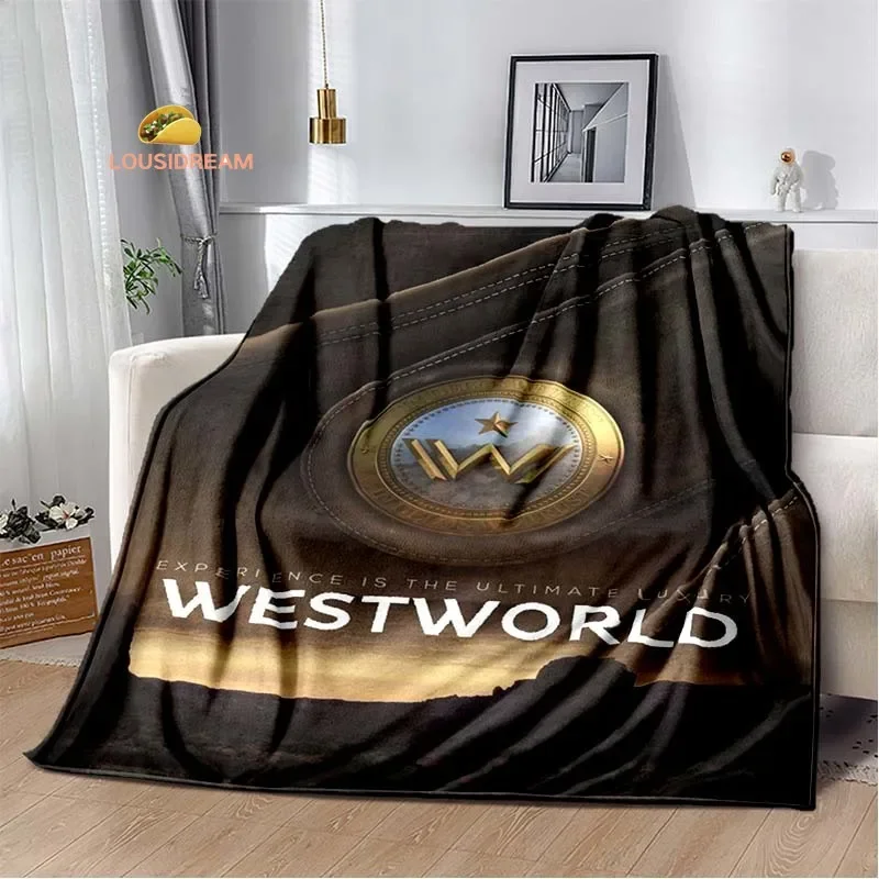 Science Fiction Westworld Flannel Warm Blanket Retro Blanket Bed Bedroom Living Room Sofa Travel Picnic Blanket Birthday Gift