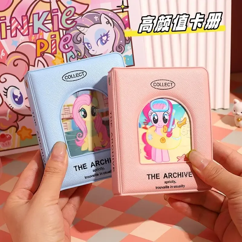 My Little Pony 3-inch Card Book Laser Star Chasing Photo Card Storage Book Girl's Heart One-square Mini 3-inch Photo Storage Bag