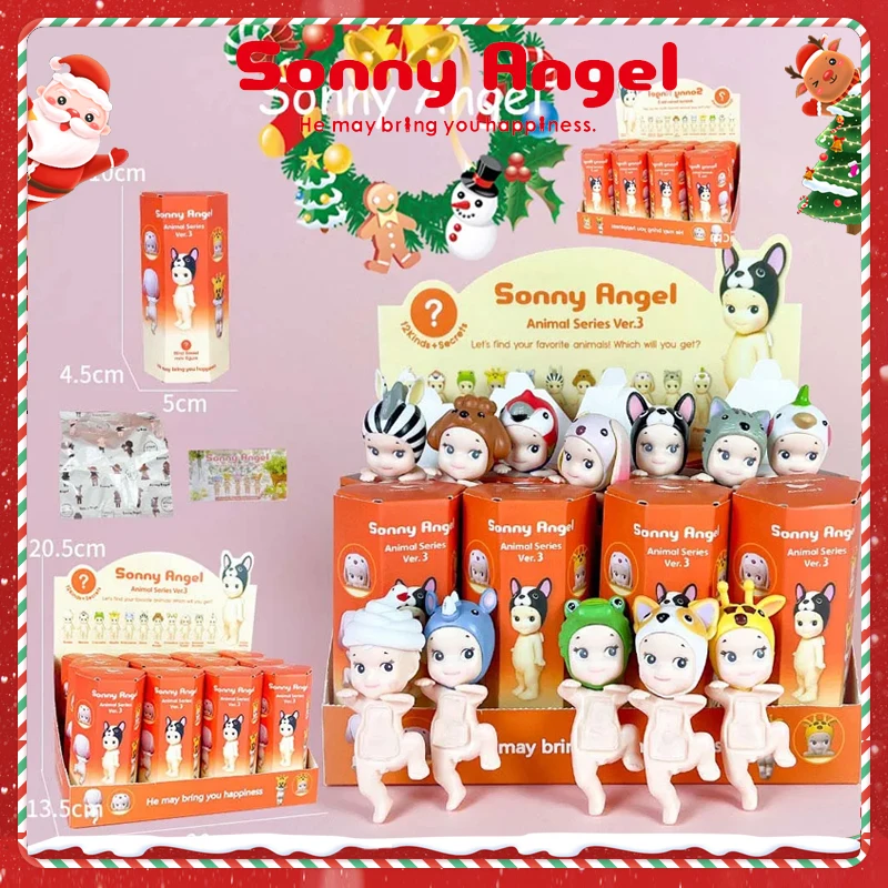 Sonny Angel Blind Box 20th Anniversary Harvest Series Animal Foot Lift Figurki Ozdoby Lalka Prezenty świąteczne