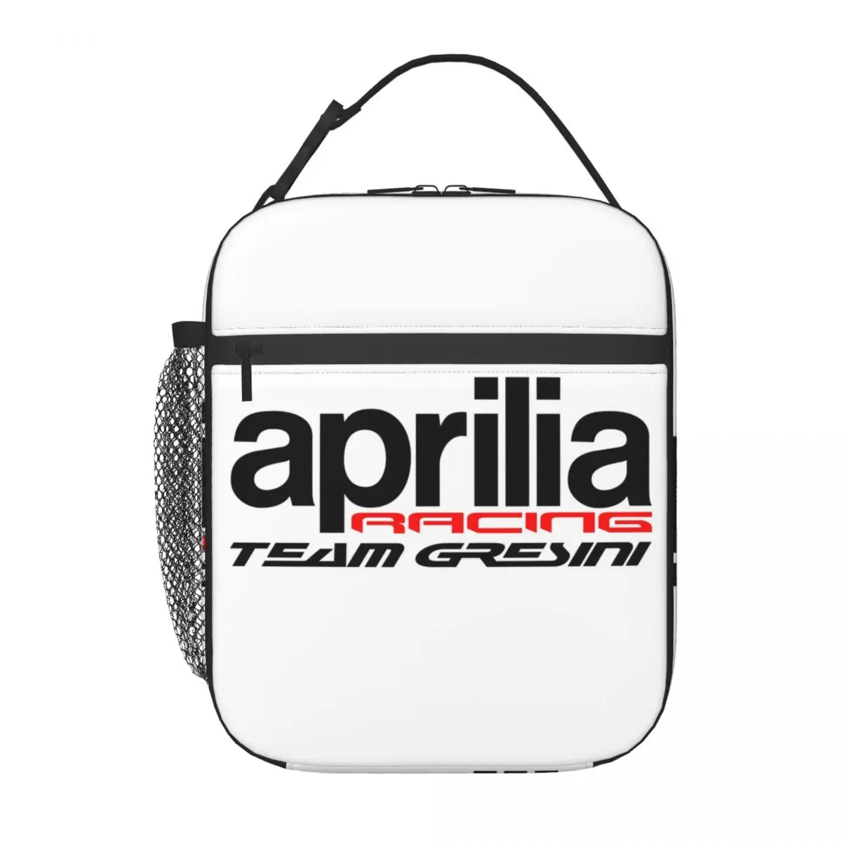 Aprilia Italy Racing Logo Insulated Lunch Bag for Work School Motocross Resuable Thermal Cooler Bento Box Women Kids