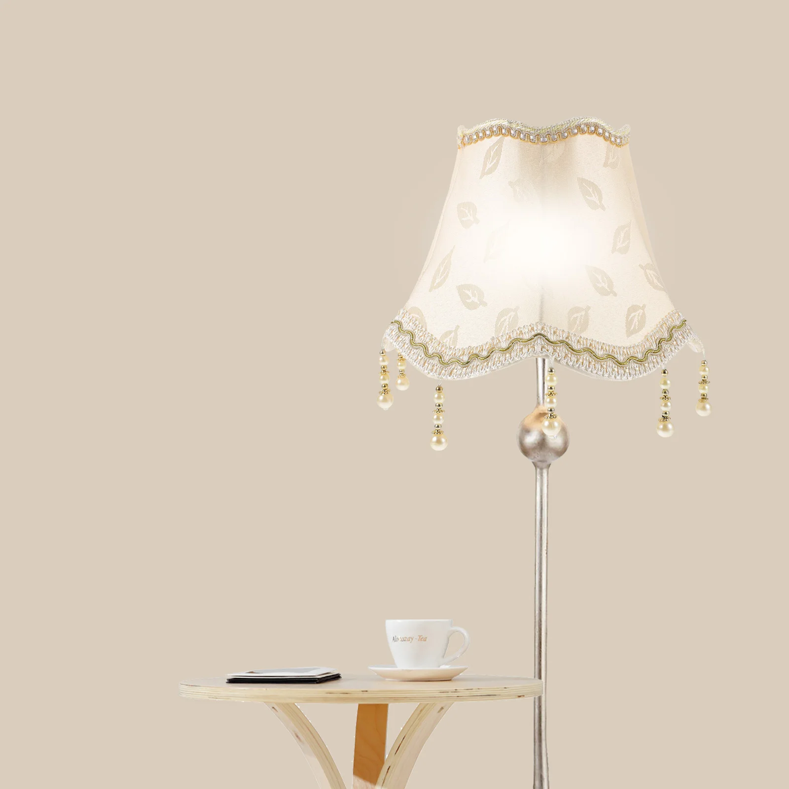 

Винтажный абажур с бусинами и кисточками, прочный светоотражатель для гостиной, спальни, кабинета, офиса, создающий теплую атмосферу