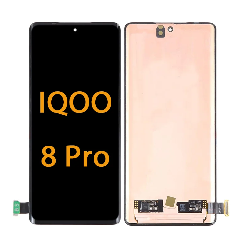 Pantalla OLED para VIVO IQOO 8 Pro, montaje de digitalizador con pantalla táctil, reemplazo de pantalla OLED