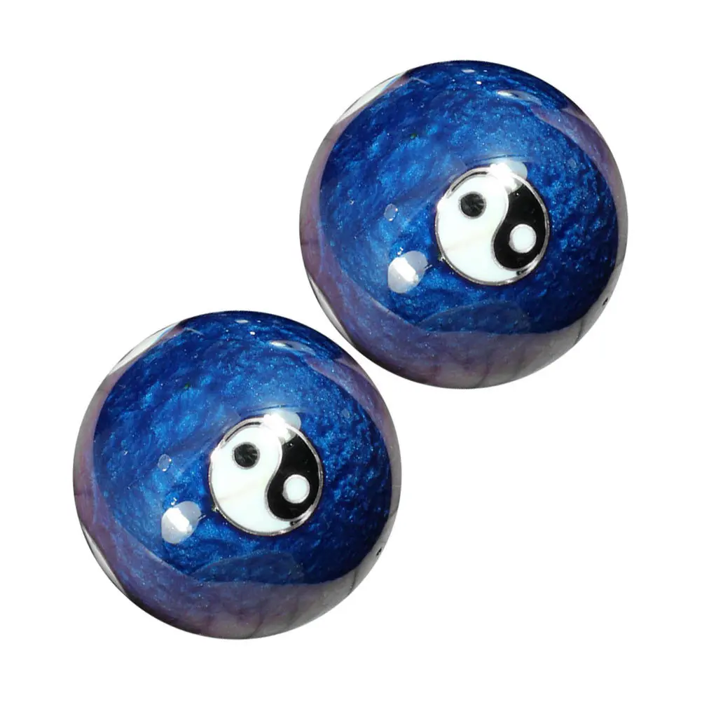 1 مجموعة باودينغ ممارسة كرات المتداول لتخفيف التوتر تدليك اليد كرات اليد الصينية التدريب تدليك الكرة #6