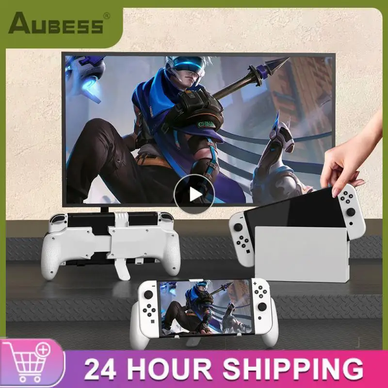 Color White Comfort Detachable And Practical Anti-slip Design Drop-proof For Switch Oled Console Gaming Case Abs