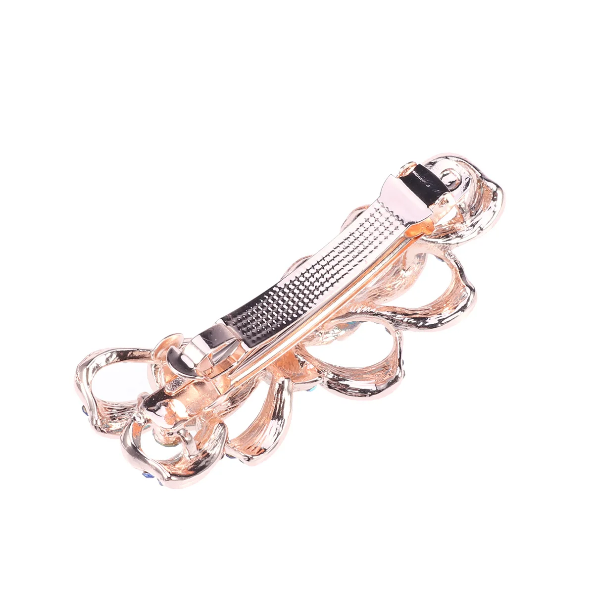 

French Barrette Clip Sparkly Rhinestone Clips Elegant Hair Barrettes Lightweight Accessories For Women